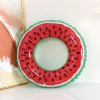 In-stock inflatable watermelon swimming rings, fruit swimming rings, inflatable children's swimming rings, thickened PVC watermelon swimming rings details Picture